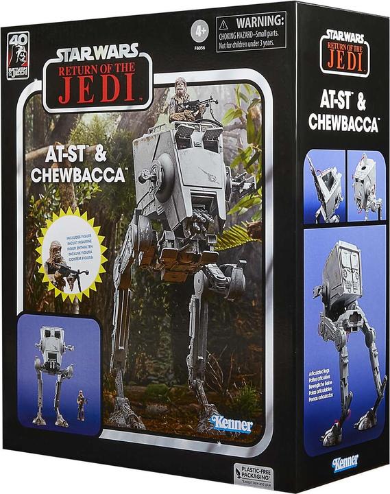 Immagine prodotto Hasbro Veicolo della collezione vintage di Star Wars Episodio VI con action figure AT-ST e Chewbacca