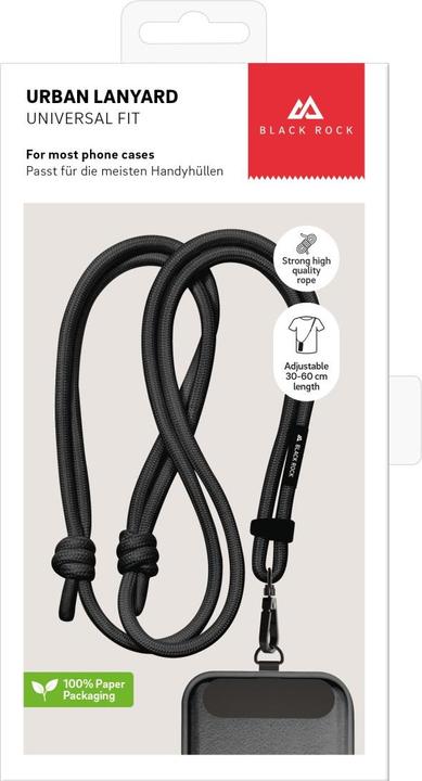 Actual product image Black Rock "Universal lanyard" for smartphones, black