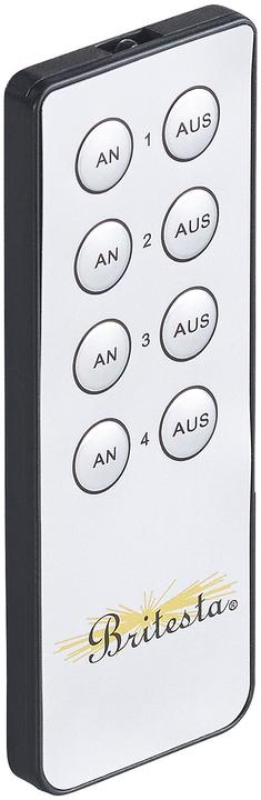 Image du produit Britesta 4 bougies en cire véritable LED vacillantes de hauteur graduelle, blanches (4 x)