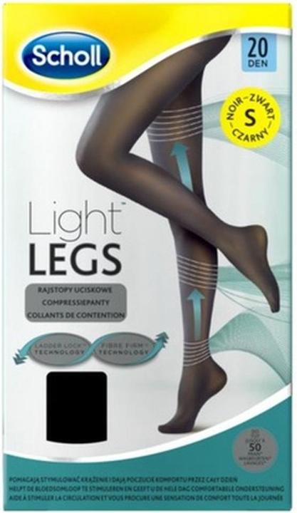 Scholl Light Legs 20 Denier Tights Size S Black (20 DEN, S)