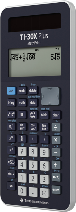 Actual product image TI 30X Plus MathPrint (Solar cells, Batteries)