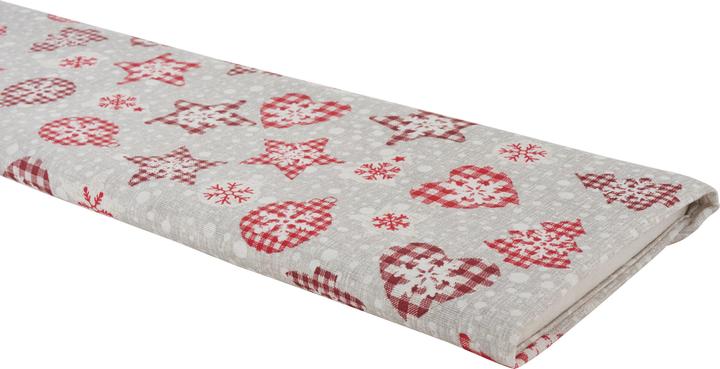 Produktbild VBS Motiv-Stoff Leinenoptik "Country Christmas", 140 cm breit, Meterware