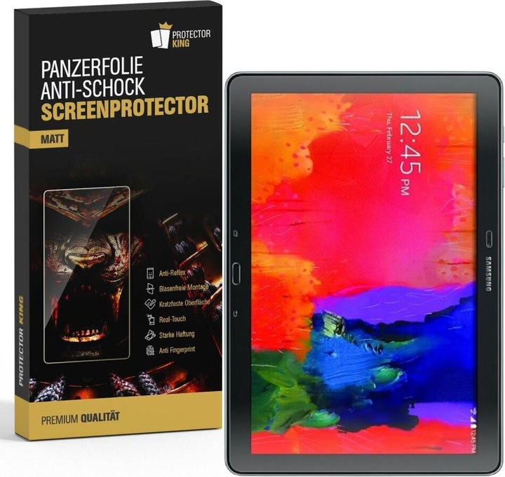 Actual product image Protectorking 1x Panzerfolie Anti-Shock matt entspiegelt (1 Piece, Galaxy Note Pro 12.2)