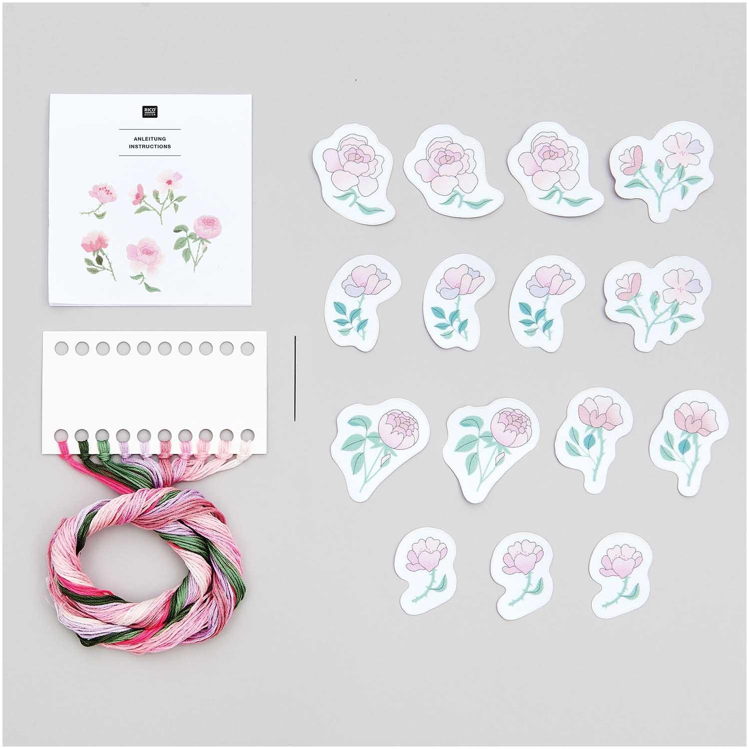 Thumbnail - Rico Design Stick & Stitch Packung, Handarbeitsset, Mehrfarbig