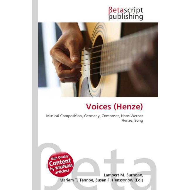 Voices (Henze), Fachbücher