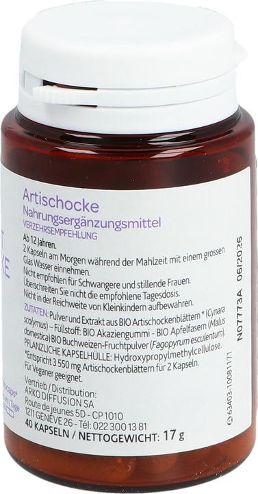 Valori nutrizionali e ingredienti Arkopharma Arkocaps (40 Pezzo/i, Pillole, 40 g)