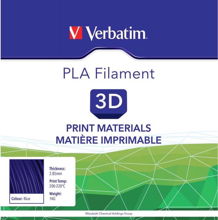 Image du produit Verbatim Filament (PLA, 1.75 mm, 1000 g, Bleu)