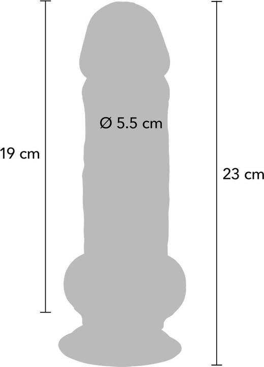 Image du produit ToyJoy Deluxe Dual Density Thick Dildo TPE 23 cm