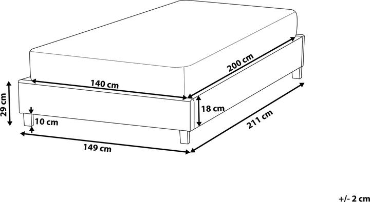 Actual product image Beliani Roanne (140 x 200)