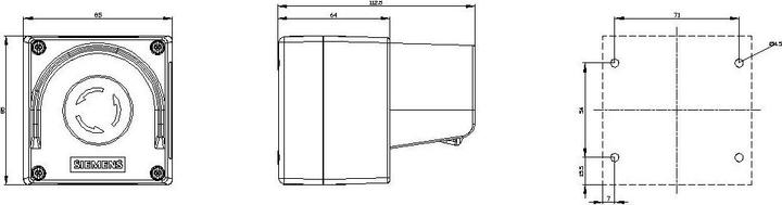 Produktbild Siemens Enclosure for command devices, 22mm