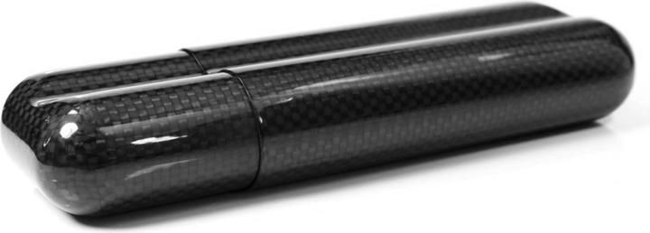 Actual product image Magic Carbon case for 2 cigars