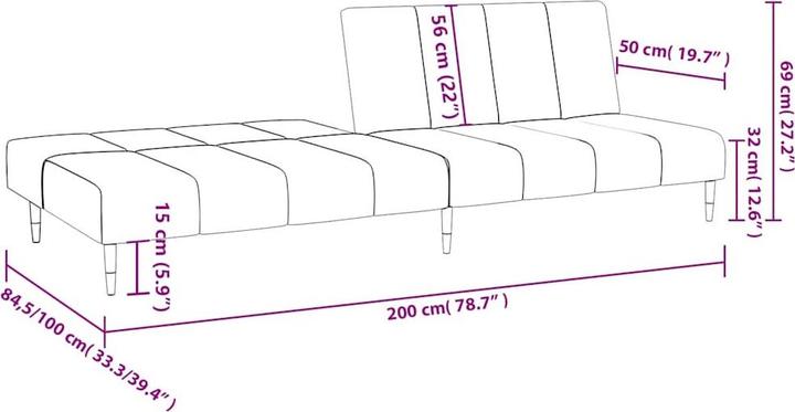 Produktbild vidaXL Schlafsofa