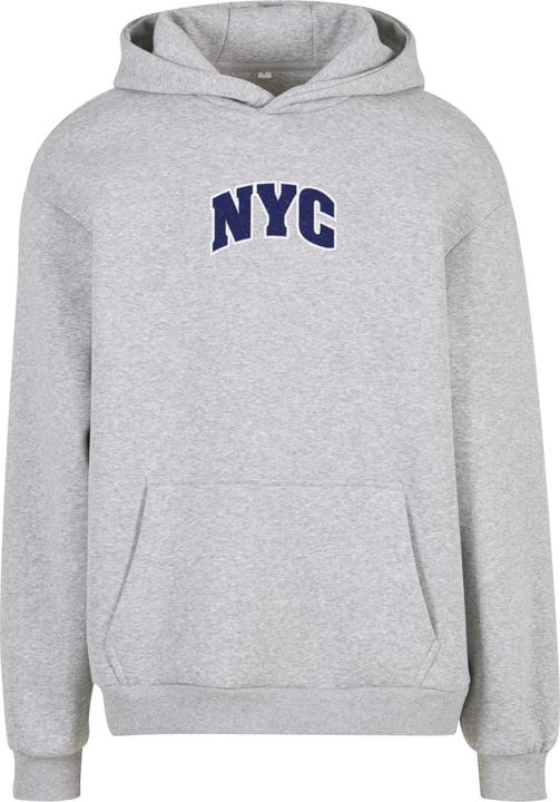 Produktbild MT NYC College Letters Fluffy Hoody heathergrey M (M)