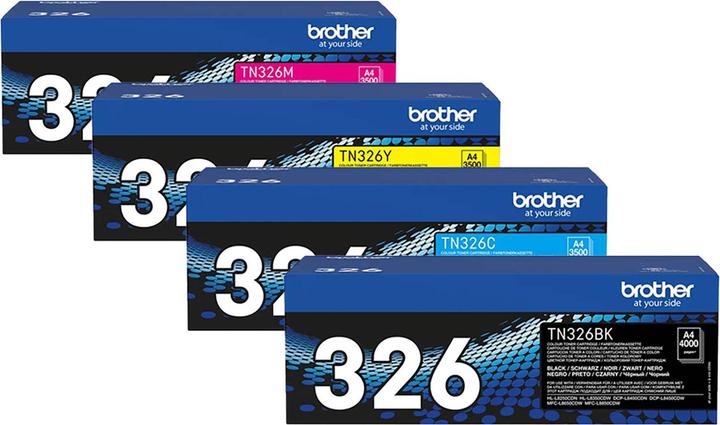 Produktbild Brother Original Toner SET TN326/TN-326 Set mit allen vier Farben (BK, C, M, Y)