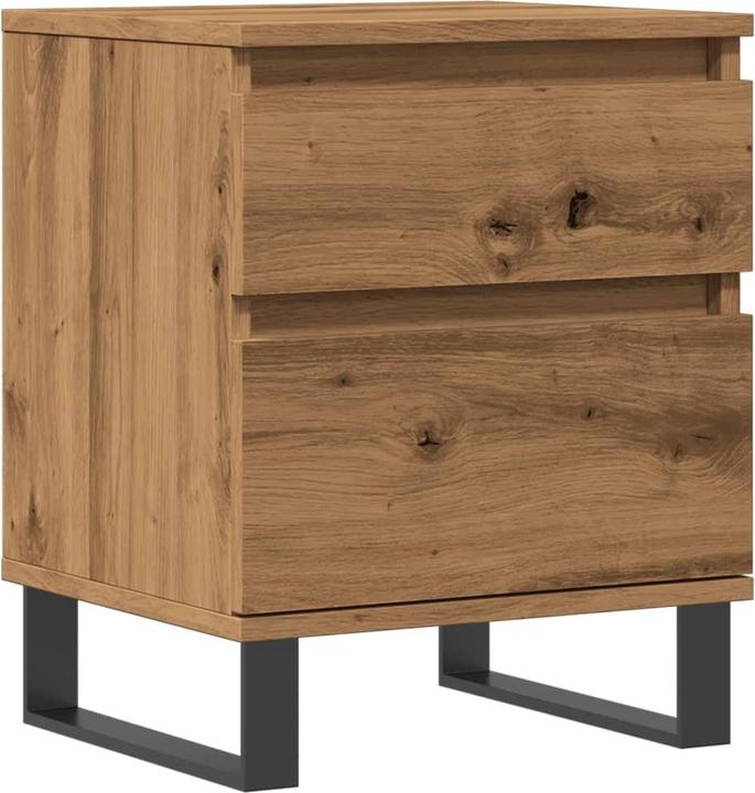 Produktbild VidaXL Nachttisch Stauraum Nachtschrank Nachtkommode Nachtkonsole Artisan-Eiche (40 x 35 x 50 cm)