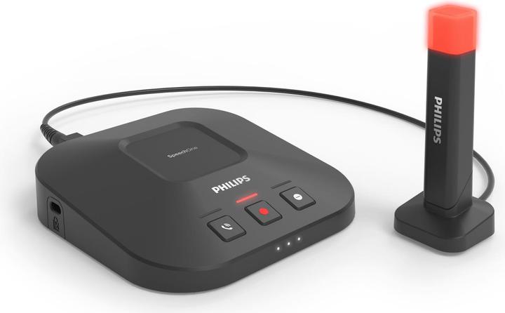 Produktbild Philips SpeechOne Diktier-Headset (drahtlos) mit Fernbedienung (PSM6500)