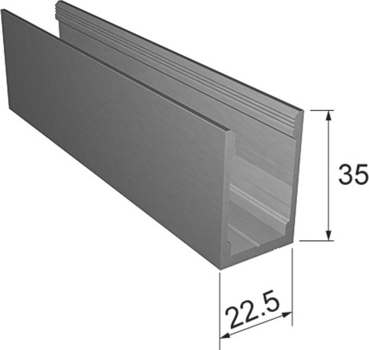 Actual product image Vitris Ceiling profile Portavant 60/120