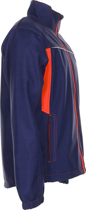 Actual product image Planam Softshell jacket Basalt Neon navy/orangeL (L)