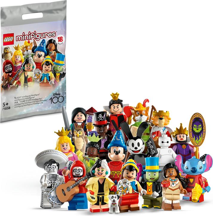 Produktbild LEGO Minifiguren Disney 100 (71038, LEGO Minifiguren)