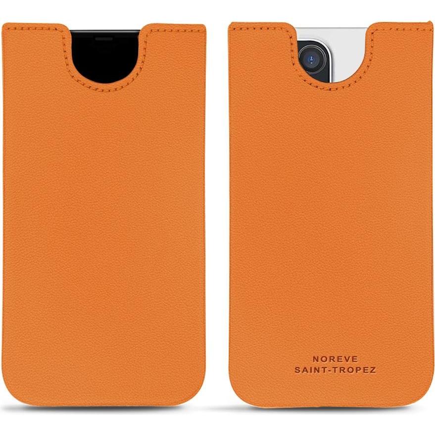 Noreve Lederschutzhülle (Apple iPhone 12 Pro Max), Smartphone Hülle, Orange