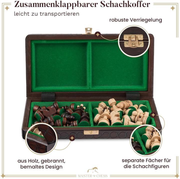 Image du produit Master of Chess Handgefertigtes Schachspiel-Set
