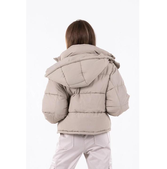 Produktbild Sixth June kurze oversized steppjacke it kapuze für daen (M)