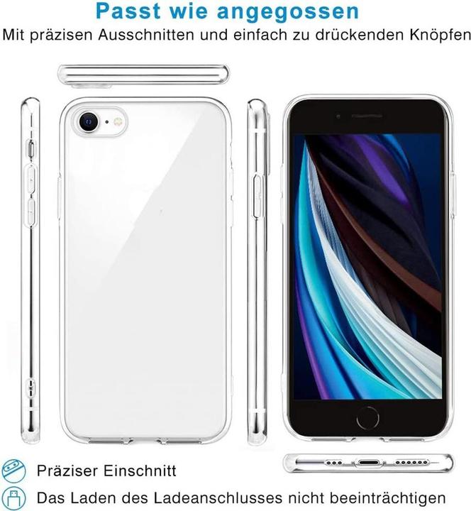 Produktbild Ueli Express iPhone SE / 8 / 7 Slim Gummi Hülle TPU Transparent (Apple iPhone 7, Apple iPhone 8, Apple iPhone SE (2nd Gen), Apple iPhone SE (3rd Gen))