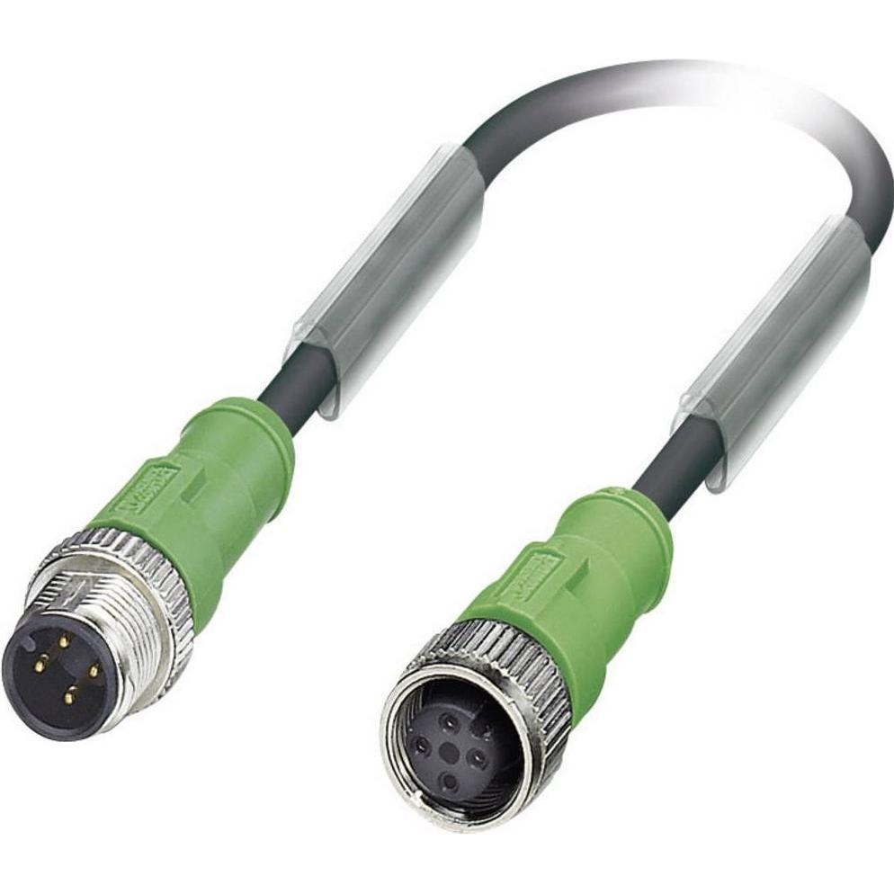 Phoenix Contact SENSOR/ACTUATOR CABLE, 4-POS., 3 M, Elektronikkabel + Stecker, Schwarz