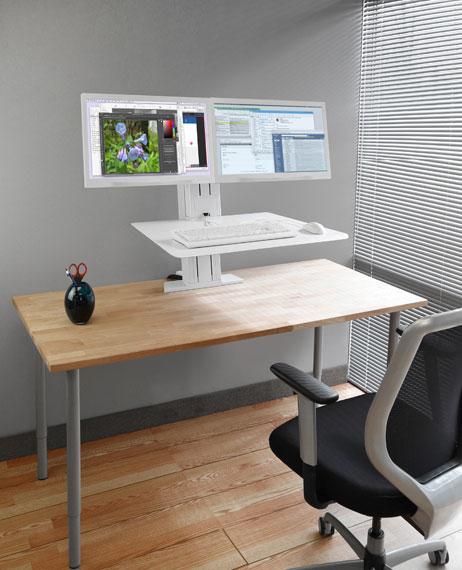 Produktbild Ergotron WorkFit Steh-Sitz Arbeitsplatz (Tisch, 24", 11.40 kg)