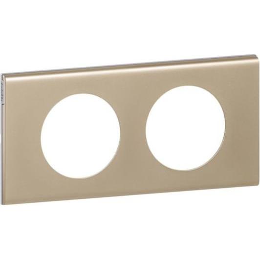 Legrand, Zubehör Schalterprogramm, Doppelrahmen Materialien Nickel (069112)