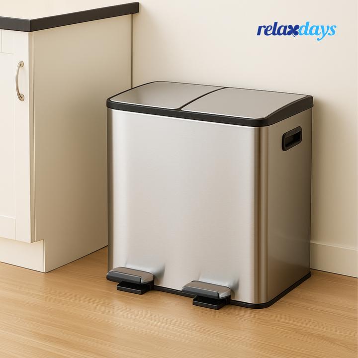 Immagine prodotto Relaxdays Mülleimer Küche 2x 15 Liter (30 l)