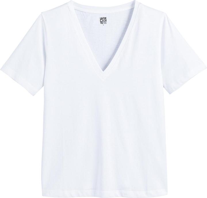 Actual product image La Redoute Collections T-Shirt mit V-Ausschnitt (XS)