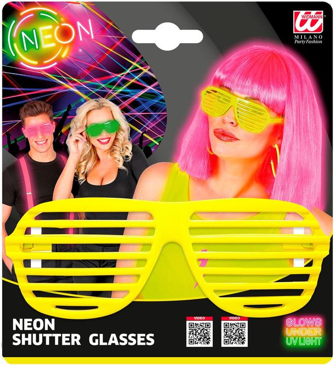Produktbild Widmann 80er Jahre - Atzenbrille Neon