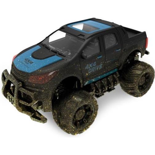 MCU Fjernstyret Mud Off-Road Truck 1:18 Sort/Blå, 2.4G