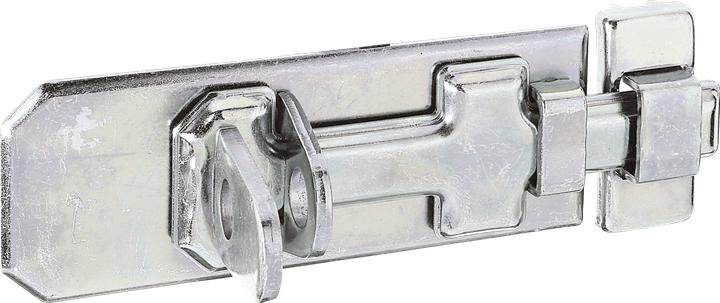 Produktbild GAH Sicherheits-Schlossriegel Länge 120 mm Breite 45 mm Stahl galvanisch gelb verzinkt (Möbelriegel, 1 Stk.)