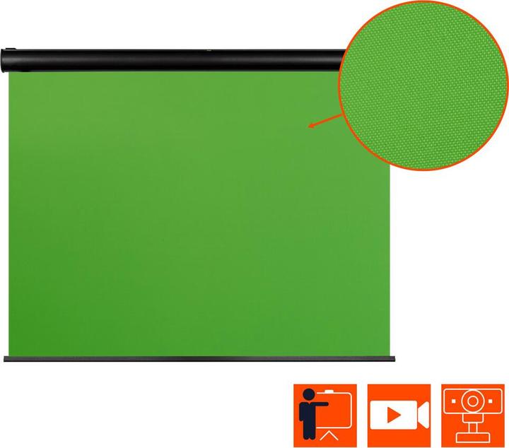 Actual product image Celexon Motor Chroma Key Green Screen, 400x300cm (157.48", 4:3)