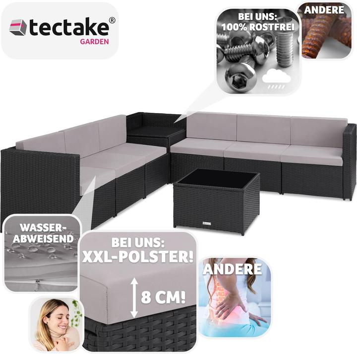 Produktbild tectake Rattan Lounge Verona