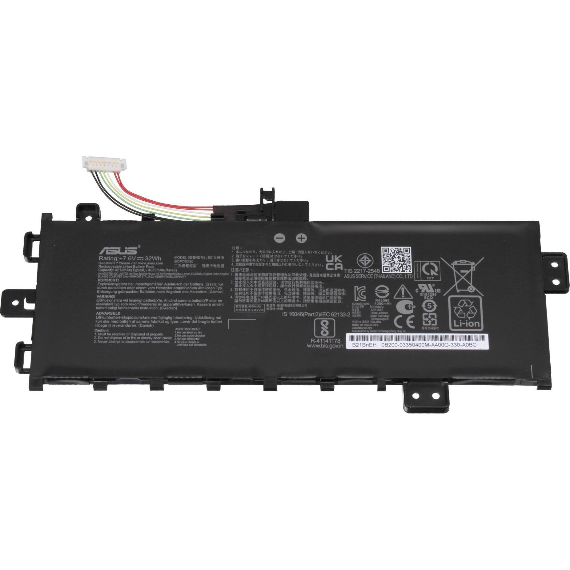 ASUS 0B200-03350500 (2 Zellen, 4050 mAh), Notebook Akku