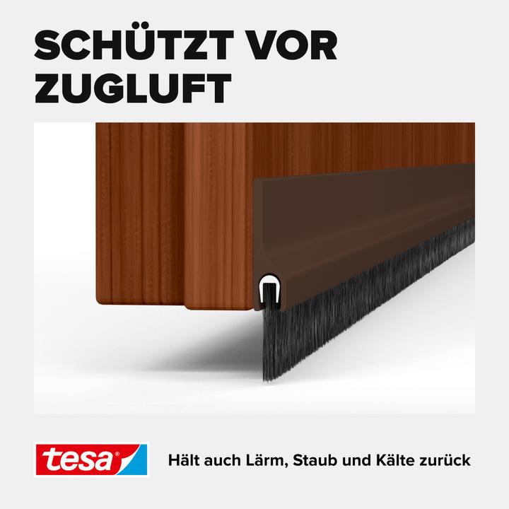 Produktbild tesa tesamoll Türdichtschiene für Teppich, selbstklebend