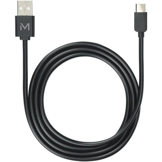 Mobilis 001278 - 1 m - USB A - USB C/Lightning - Schwarz (1 m, USB 2.0), USB Kabel