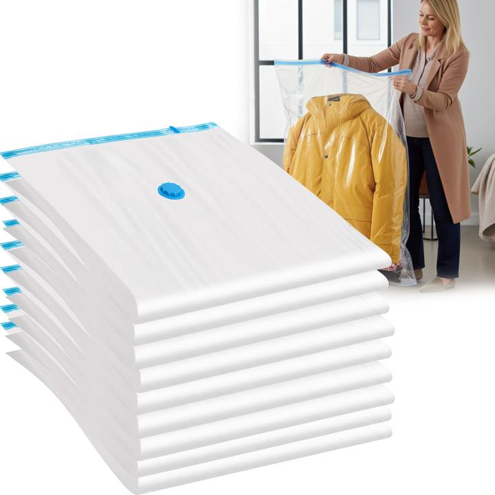 Produktbild Ideoon 9er-Set platzsparende Vakuumbeutel XL, 80 x 120 cm, Kompression mit dem Staubsauger