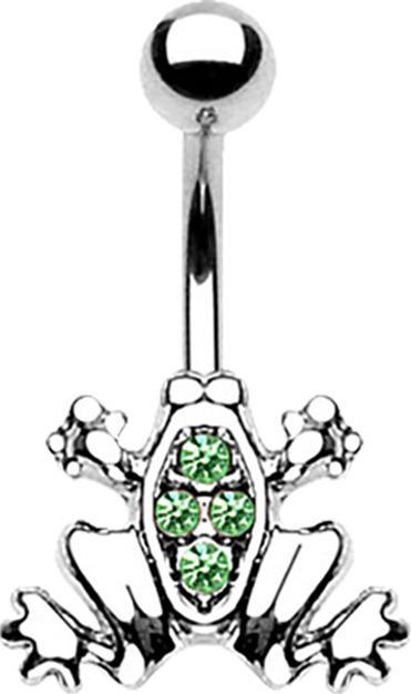 Immagine prodotto Star Piercing Banana argento Verde rana (senza ottone, Acciaio chirurgico 316L)