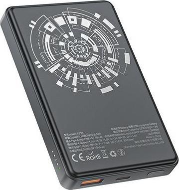Produktbild Awei PowerBank MagSafe P33K 10000mAh 22.5W czarny/black (10000 mAh, 22.50 W, 15 Wh)