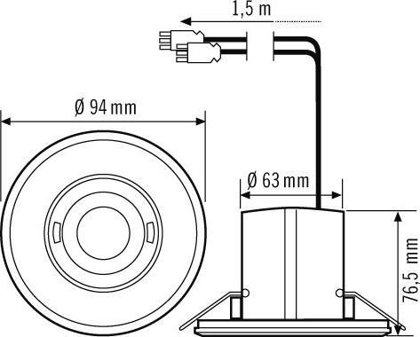 Actual product image Esylux Presence detector white (8 m)