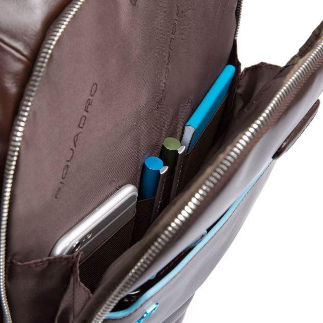 Actual product image Piquadro Blue Square - Large laptop backpack with iPad® compartment (22.80 l)