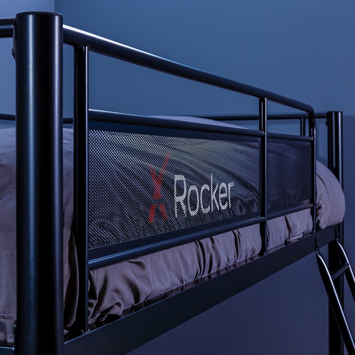Produktbild X Rocker Xrocker Hq High Sleeper Gaming Bed With Desk - Black And Red
