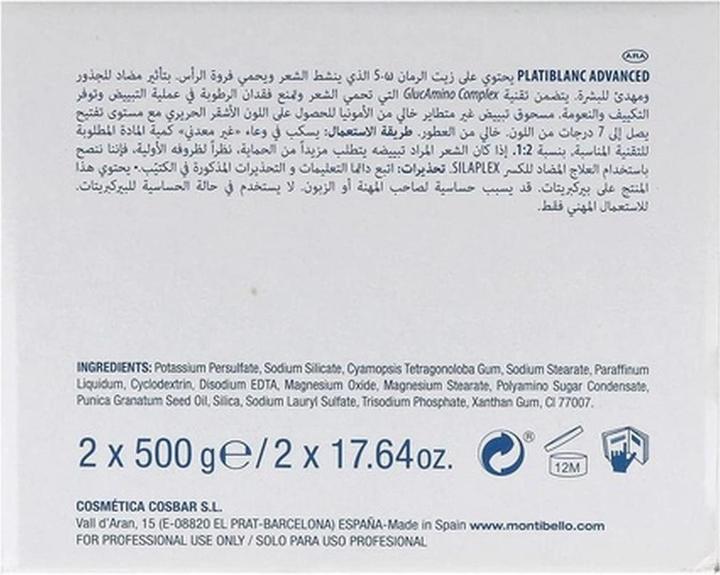 Produktbild Montibello Entfärber Platiblanc Advance Silky Blond PSB1 (500 g)