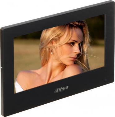 Actual product image Dahua IP intercom monitor VTH5321GB-W. 7 inch 1024x600. WLAN, PoE (802.3af). SLIDE. Andoid 8.1, Black (Wi-Fi)