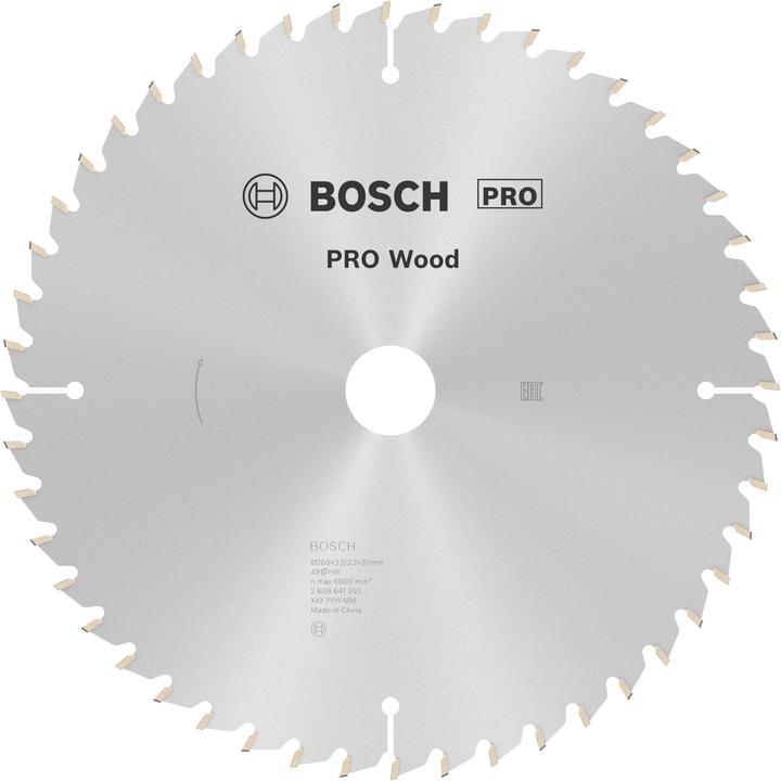 Produktbild Bosch Professional Zubehör PRO Wood Kreissägeblatt, 260 x 3.2 x 30 mm