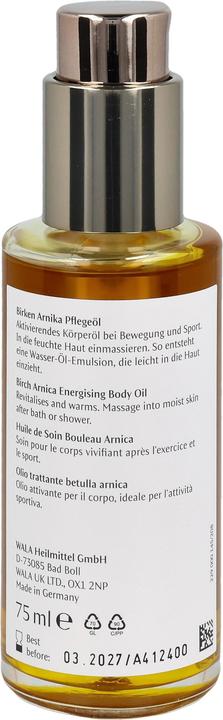Dr. Hauschka Huile de soin au bouleau et à l'arnica (Huile pour le corps, 75 ml)